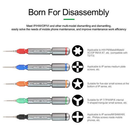 RELIFE RL-724 High-Precision Torque Screwdriver Magnetic Disassembling Phone Equipment Maintenance Tool