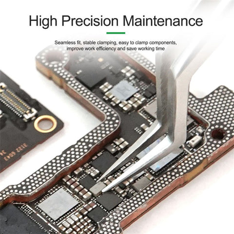 RELIFE ST-20 Chip Placement Tin Positioning Tweezers Anti-magnetic Adsorption Tweezers
