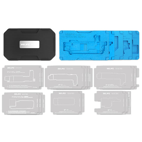 RELIFE RL-601T 22-in-1 Fixture for iPhone X-15 Pro Max Motherboard Middle Layer Board Plant Tin Platform