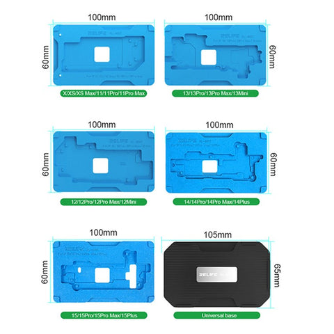 RELIFE RL-601T 22-in-1 Fixture for iPhone X-15 Pro Max Motherboard Middle Layer Board Plant Tin Platform
