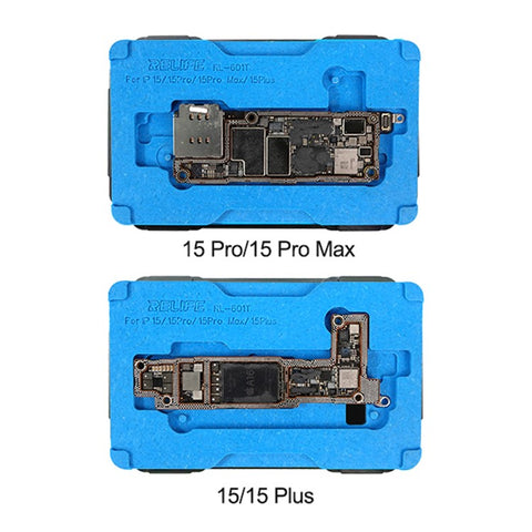 RELIFE RL-601T 22-in-1 Fixture for iPhone X-15 Pro Max Motherboard Middle Layer Board Plant Tin Platform
