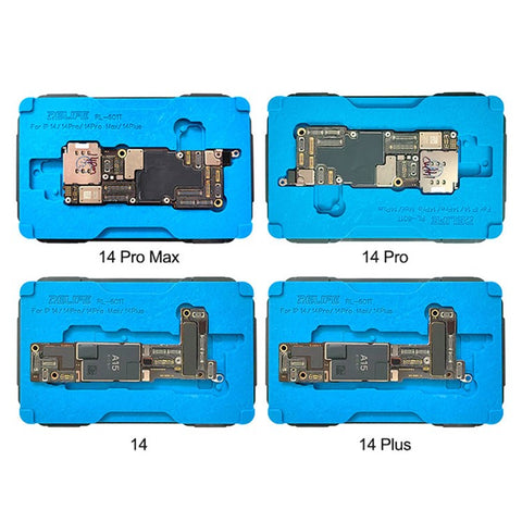 RELIFE RL-601T 22-in-1 Fixture for iPhone X-15 Pro Max Motherboard Middle Layer Board Plant Tin Platform