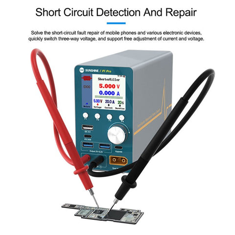 SUNSHINE P1 Pro Intelligent Stabilized Voltage Power Meter Repair Equipment Voltage Stabilization Short Circuit Fault Detection Tool
