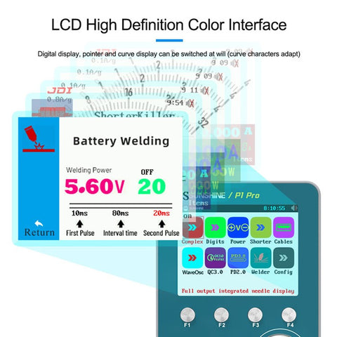 SUNSHINE P1 Pro Intelligent Stabilized Voltage Power Meter Repair Equipment Voltage Stabilization Short Circuit Fault Detection Tool