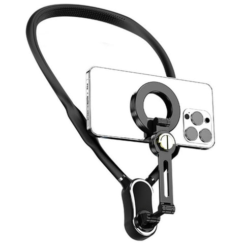 Silicone Neckband Halter Bracket First-Person Perspective Neck Hanging Magnetic Phone Holder