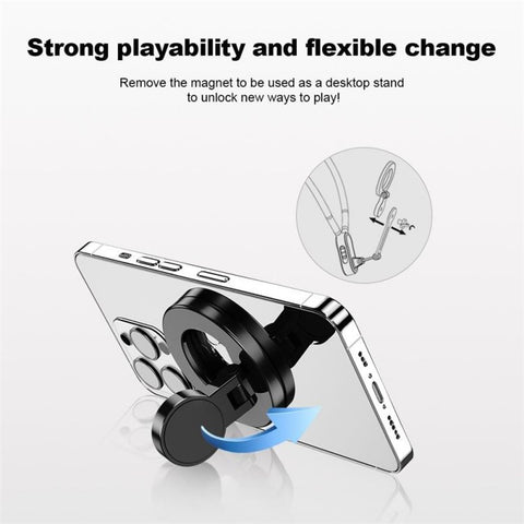Silicone Neckband Halter Bracket First-Person Perspective Neck Hanging Magnetic Phone Holder