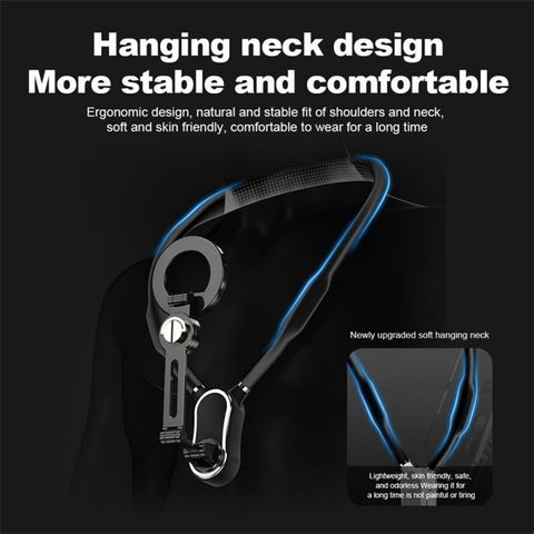 Silicone Neckband Halter Bracket First-Person Perspective Neck Hanging Magnetic Phone Holder
