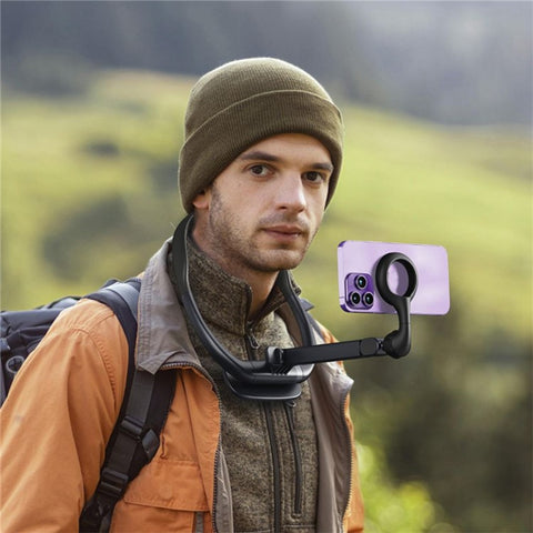 WIWU Wi-CH320 Neckband Magnetic Phone Bracket First-Person View Neck Hanging Phone Holder