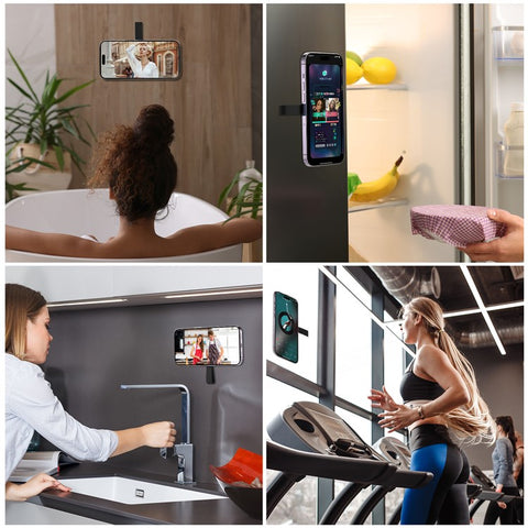 CPS07 Magnetic Suction Phone Holder Silicone Non Slip Suction Cup Phone Mount
