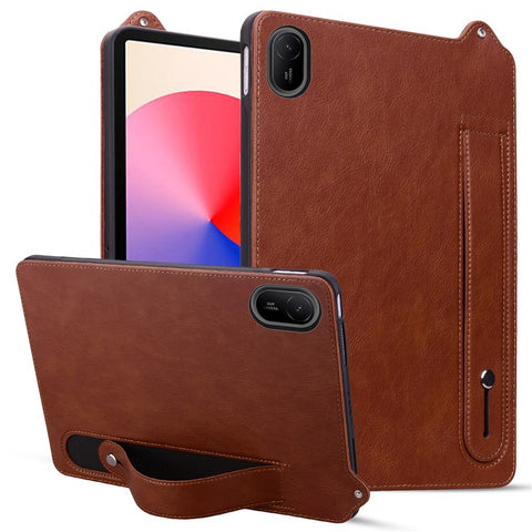 For Huawei MatePad SE 11 / MatePad 11 (2023) Case Hand Strap Kickstand Leather Tablet Cover