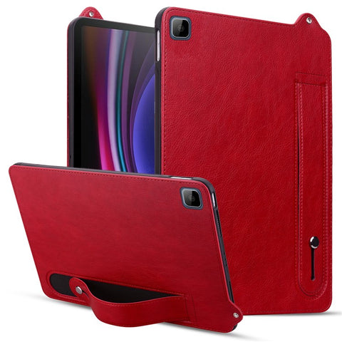 Tablet Case For Honor Pad X8 / Pad X8 Lite / Pad 6 10.1-inch / Huawei Enjoy Tablet 2 10.1 Hand Strap Kickstand Leather Cover