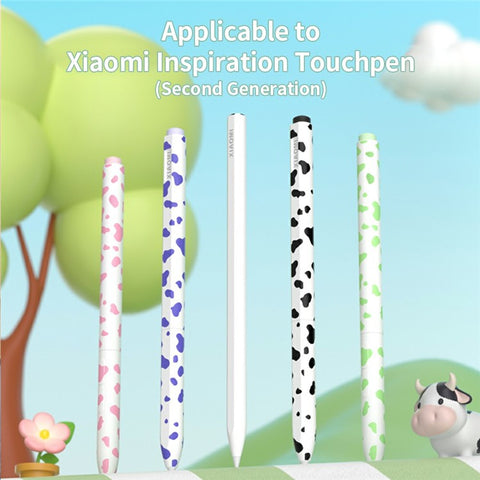 For Xiaomi Smart Pen (Gen 2) Cow Pattern Stylus Sleeve Silicone Protective Cover