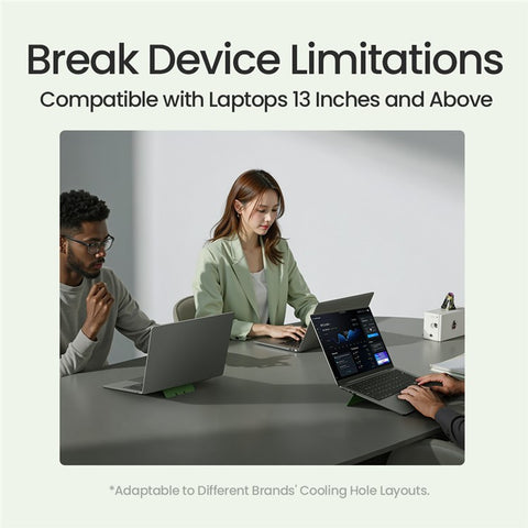 NILLKIN Dual Wing Adhesive Laptop Stand Foldable Portable Cooling Support Multi Angle Adjustable Stand