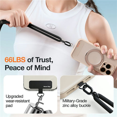 TORRAS Adjustable Phone Lanyard Crossbody Strap Hands-Free Wearable Accessory with Tether Tab