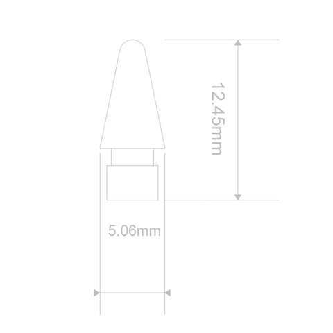 ESSAGER 3Pcs POM + 3Pcs PC Capacitive Pen Tip Set Replacement Pencil Tips for Drawing Writing Stylus Fine Nibs