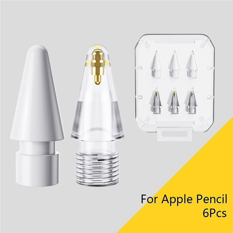 ESSAGER 3Pcs POM + 3Pcs PC Capacitive Pen Tip Set Replacement Pencil Tips for Drawing Writing Stylus Fine Nibs