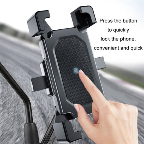 Motorcycle Rearview Mirror 4.5-6.3 inch Phone Holder Motorbike Cycing Cellphone Stand Bracket