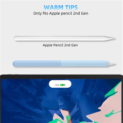 STOYOBE For Apple Pencil Pro / Pencil (2nd Generation) Silicone Sleeve Anti-Drop 2-Piece Pencil Protective Cover