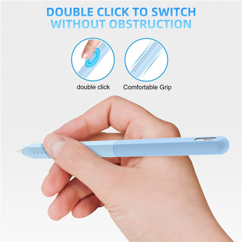 STOYOBE For Apple Pencil Pro / Pencil (2nd Generation) Silicone Sleeve Anti-Drop 2-Piece Pencil Protective Cover
