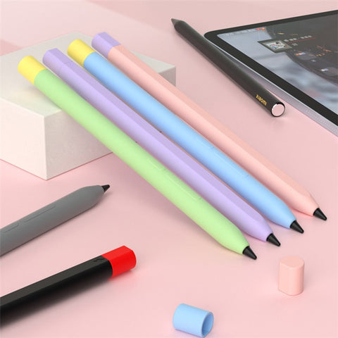 For Xiaomi Smart Pen (3rd Generation) Protective Sleeve Contrast Color Stylus Pen Cover with Dual Pen Caps