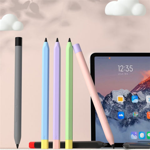 For Xiaomi Smart Pen (3rd Generation) Protective Sleeve Contrast Color Stylus Pen Cover with Dual Pen Caps
