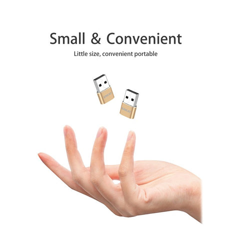 ENKAY HAT PRINCE ENK-AT105 USB Male to Type-C Female Adapter Connector Support Fast Charge Data Transfer