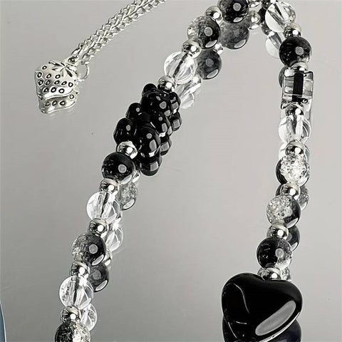 Phone Case Strap Bear Heart Design Strawberry Charm Bracelet Lanyard Multi-Scene Use