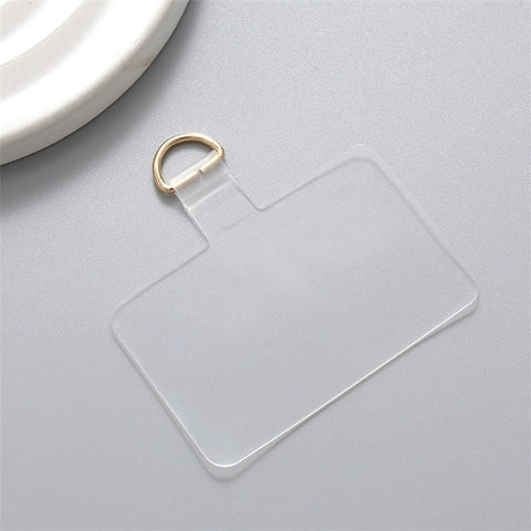 Clear Ultra Thin Phone Tether Tabs Anti-Lost Universal Phone Lanyard Patch for Mobile Devices