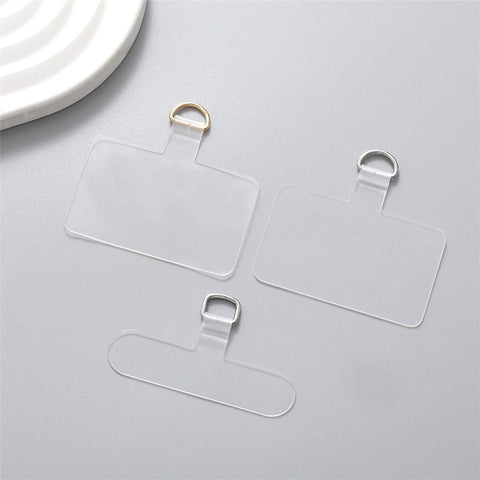 Clear Ultra Thin Phone Tether Tabs Anti-Lost Universal Phone Lanyard Patch for Mobile Devices