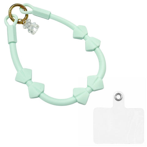 Silicone Butterfly Wrist Strap with Tether Tabs Cell Phone Cases Lanyard