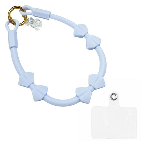 Silicone Butterfly Wrist Strap with Tether Tabs Cell Phone Cases Lanyard