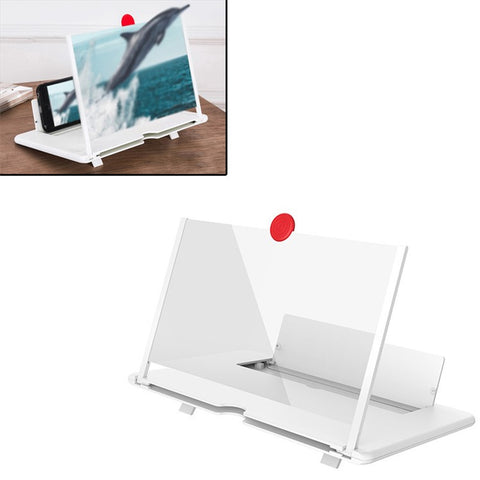 12-inch Pull-Type Mobile Phone Screen Amplifier Foldable 3D HD Screen Magnifier