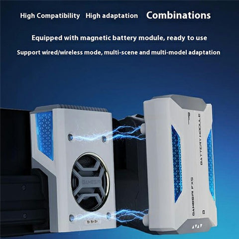 GAMESIR FX5 Phone Cooling Fan Battery Version Magnetic Rechargeable Heat Sink 3-Gear Adjustable Radiator