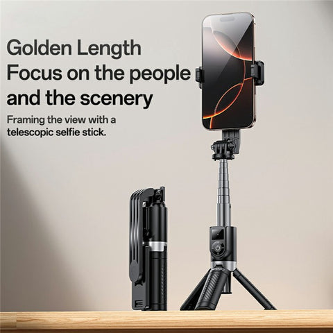YESIDO SF22 Outdoor Mini Selfie Stick Tripod Handheld Integrated Stand For 4.7-7 Inch Smartphones