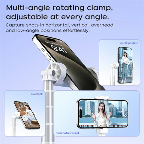 XIAOMIYOUPIN FUNSNAP X96 1.8m Extendable Selfie Stick Tripod with 360 Degree Rotating Phone Clip
