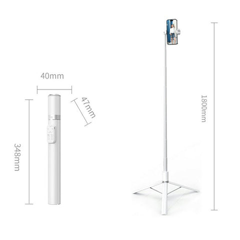 XIAOMIYOUPIN FUNSNAP X96 1.8m Extendable Selfie Stick Tripod with 360 Degree Rotating Phone Clip