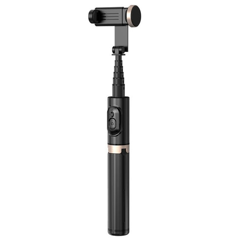 Q12 Phone Holder Extendable Tripod Aluminium Alloy Pole Selfie Stick with Bluetooth-compatible Shutter