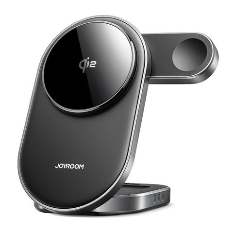 JOYROOM JR-W17 Qi2 3 in 1 Magnetic Wireless Charger for Iphone / Airpods / Apple Watch Foldable 15W Fast Charging Station
