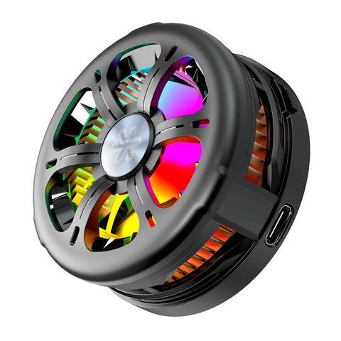Q6 Qi2 Certified Magnetic Wireless Charger Smartphone TEC Cooling Fan with RGB Light