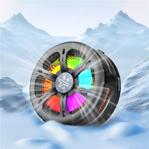 Q6 Qi2 Certified Magnetic Wireless Charger Smartphone TEC Cooling Fan with RGB Light