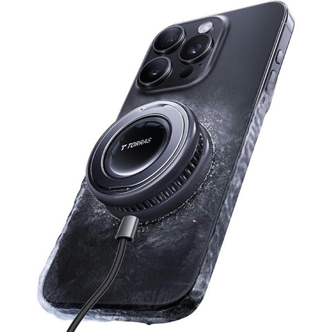 TORRAS Wireless Magnetic Charger 15W Fast Cooling Charger with 360° Rotating Stand