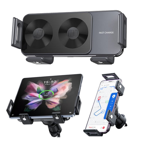 S20A For Samsung Folding Screen Mobile Phone Bracket Car Air Vent Wireless Charger