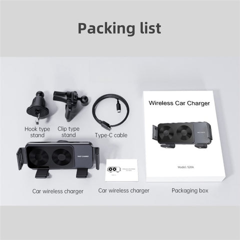 S20A For Samsung Folding Screen Mobile Phone Bracket Car Air Vent Wireless Charger