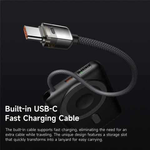 MCDODO MC-6320 MDD Freekit Series USB-C Cable 10000mAh Power Bank for Apple Watch AirPods Phone Magnetic Wireless Charging Stand