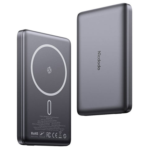 MCDODO MC-4651 20W 10000mAh Power Bank Magnetic Wireless Charging Ultra-Thin Metal Portable Phone Charger