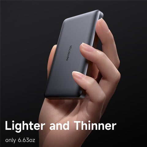 MCDODO MC-4651 20W 10000mAh Power Bank Magnetic Wireless Charging Ultra-Thin Metal Portable Phone Charger