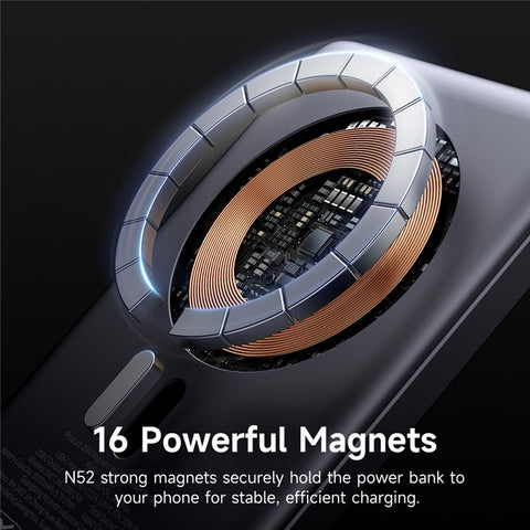 MCDODO MC-4651 20W 10000mAh Power Bank Magnetic Wireless Charging Ultra-Thin Metal Portable Phone Charger