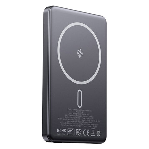 MCDODO MC-4641 5000mAh Metal Ultra-Thin Magnetic Wireless Power Bank 20W Fast Charging USB-C Input / Output