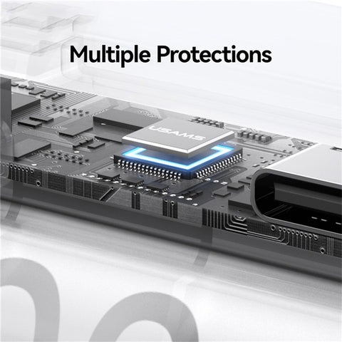 USAMS CD248 PB79 Mini Power Bank 3000mAh Type-C Plug Portable Charger Emergency Charging for Phones