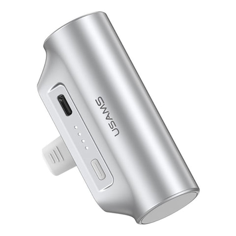USAMS CD248 PB79 Mini Power Bank 3000mAh Type-C Plug Portable Charger Emergency Charging for Phones